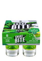 TOP SHOTS SNAKE BITE TEQUILA 4X2.5CL